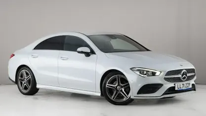 Used Mercedes CLA180 AMG line 136 HP (100 kW) 2022 White Coupe
