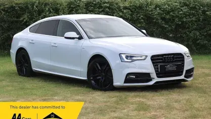 Used Audi A5 Sportback S-Line 177 HP (130 kW) 2014 White Hatchback