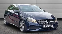 Blue Used 2018 Mercedes A160 AMG line Hatchback | £12,195 (Fair price)