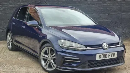 Used VW Golf VII R-line 150 HP (110 kW) 2018 Blue Hatchback