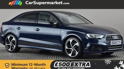 Blue Used 2019 Audi A3 Black Edition Sedan | £18,497 (Fair price)