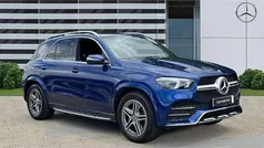 Brilliant blue metallic Used 2020 Mercedes GLE350 AMG line SUV | £40,310 (Fair price)