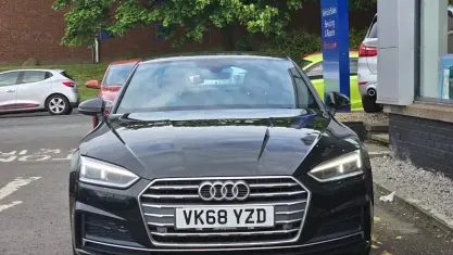 Used Audi A5 S-Line 190 HP (139 kW) 2018 Black Coupe