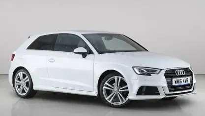 Used Audi A3 Sportback S-Line 150 HP (110 kW) 2016 White Hatchback