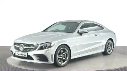 Used Mercedes C220 AMG line 194 HP (142 kW) 2022 Silver Coupe