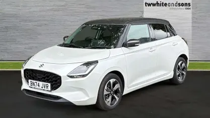 New Suzuki Swift 82 HP (60 kW) 2025 Pure white mineral grey Hatchback