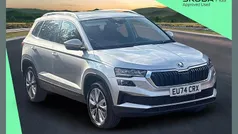 Brilliant silver metallic Used 2024 Skoda Karoq SE L SUV | £26,000 (Fair price)