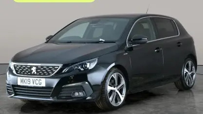 Used Peugeot 308 GT-line 131 HP (96 kW) 2019 Black Hatchback