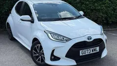 White Used 2023 Toyota Yaris Hybrid Design Hatchback | £18,499 (Fair price)