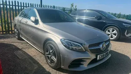 Used Mercedes C220 AMG line 194 HP (142 kW) 2019 Silver Sedan