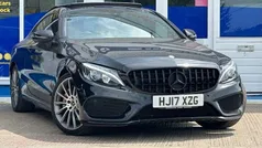Black Used 2017 Mercedes C300 AMG line Coupe | £17,450 (Fair price)