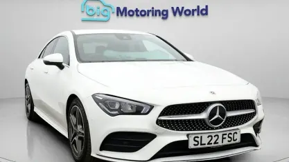 Used Mercedes CLA180 AMG line 136 HP (100 kW) 2022 White Coupe