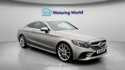 Used Mercedes C300 AMG line 245 HP (180 kW) 2019 Silver Coupe