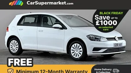 White Used 2018 VW Golf VII S Hatchback | £9,797 (Fair price)