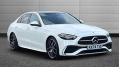 White Used 2024 Mercedes C300e AMG Line Premium Plus Sedan | £42,095 (Fair price)