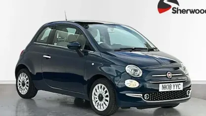 Used Fiat 500 Lounge 69 HP (50 kW) 2018 Blue Hatchback