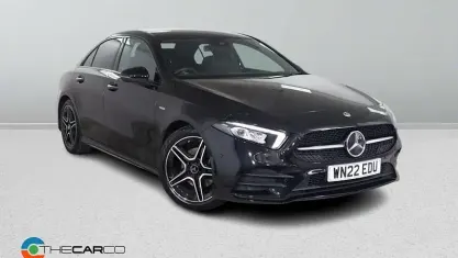 Used Mercedes A180 AMG line 136 HP (100 kW) 2022 Black Sedan