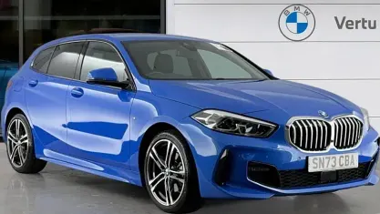 Used BMW 118 M Sport 136 HP (100 kW) 2023 Blue Hatchback