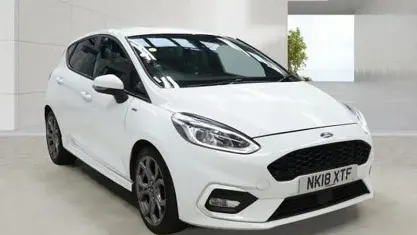 Second-hand Ford Fiesta ST-Line 140 CP (102 kW) 2018 Alb Hatchback