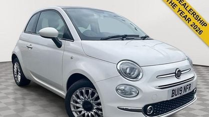 Używany Fiat 500 Lounge 69 KM (50 kW) 2019 Biały Hatchback