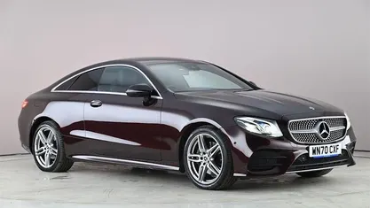 Used Mercedes E220 AMG Line Premium 194 HP (142 kW) 2020 Red Coupe