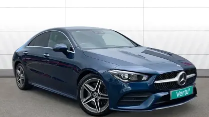 Used Mercedes CLA220 AMG Line Premium 190 HP (139 kW) 2019 Blue Sedan