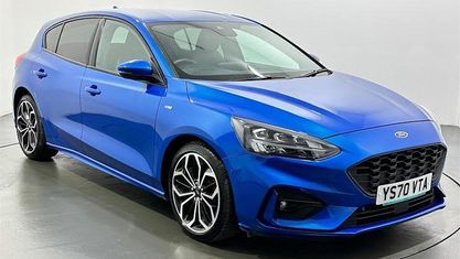 Usado Ford Focus ST-Line X 120 CV (88 kW) 2020 Azul Utilitario