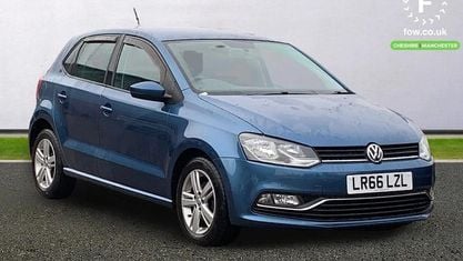 Second-hand VW Polo Match 90 CP (66 kW) 2016 Albastru Hatchback