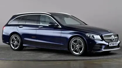 Used Mercedes C300 AMG Line Premium 245 HP (180 kW) 2019 Blue Estate