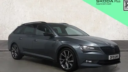 Used Skoda Superb SportLine 150 HP (110 kW) 2019 Grey Estate