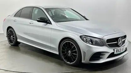 Used Mercedes C220 AMG Line Premium 194 HP (142 kW) 2021 Silver Sedan