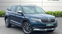 Lava blue metallic Used 2017 Skoda Kodiaq Scout 4x4 SUV | £17,995 (Fair price)