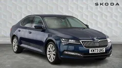 Petrol blue metallic Used 2023 Skoda Superb SE L Hatchback | £22,250 (Fair price)