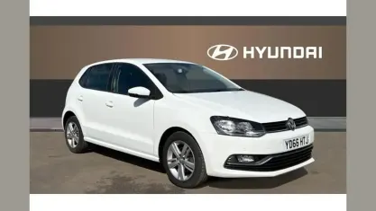 Used VW Polo Match 90 HP (66 kW) 2016 White Hatchback