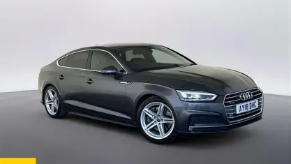 Used Audi A5 Sportback S-Line 252 HP (185 kW) 2018 Grey Hatchback