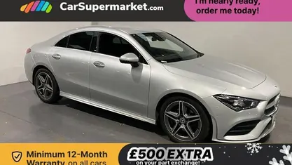 Silver Used 2021 Mercedes CLA180 AMG Line Premium Sedan | £17,197 (Fair price)