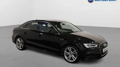 Używany Audi A3 S-Line 150 KM (110 kW) 2018 Czarny Sedan/Limuzyna