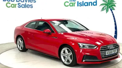Used Audi A5 S-Line 190 HP (139 kW) 2018 Red Coupe