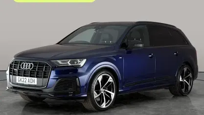 Used Audi Q7 Black Edition 340 HP (250 kW) 2022 Blue SUV