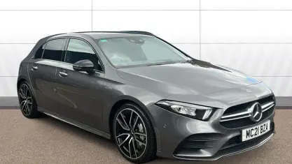 Begagnad Mercedes A35 AMG Premium 306 HK (225 kW) 2021 Grå Halvkombi