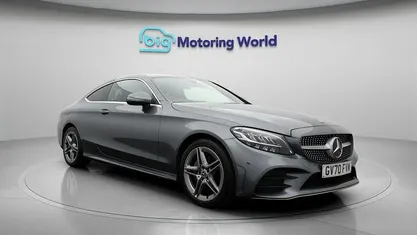 Used Mercedes C200 AMG line 198 HP (145 kW) 2021 Grey Coupe