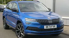 Blue Used 2021 Skoda Karoq SportLine SUV | £21,495 (Fair price)