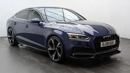 Blue Used 2018 Audi A5 Sportback S-Line Hatchback | £14,250 (Good price)