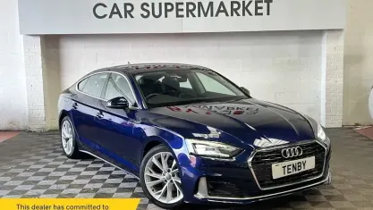 Used Audi A5 Sportback Sport 163 HP (119 kW) 2020 Blue Hatchback