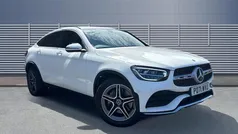 White Used 2021 Mercedes GLC220 AMG line Coupe | £29,499 (Fair price)