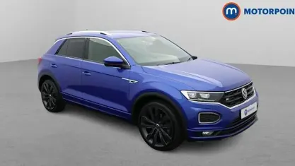 Used VW T-Roc R-line 150 HP (110 kW) 2021 Blue SUV