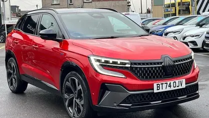Twotone metallic flame red with diamond black roof Used 2024 Renault Austral Techno Esprit Alpine SUV | £24,396 (Fair price)