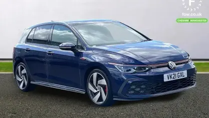 Used VW Golf VIII GTI 245 HP (180 kW) 2021 Blue Hatchback