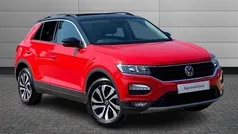 Flash red with black roof Used 2021 VW T-Roc Active SUV | £19,895 (Fair price)