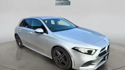 Used Mercedes A200 AMG line 163 HP (119 kW) 2019 Silver Hatchback